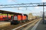 DB Schenker 6509 mit Gterzug, Dordrecht 24-10-2013.