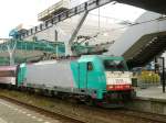 NMBS Traxx Lok 2835 Gleis 12 Rotterdam Centraal Station 09-11-2011.