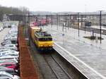 Bentheimer Eisenbahn Lokomotive E01 (ex-NS 1835) durchfahrt Gleis 1 Amersfoort Centraal 27-02-2020.