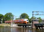 DD IRM in Olympischen Farben als Intercity nach Utrecht CS fotografiert in Leiden am 04-06-2010.