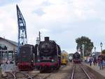   Dampfloks 23 076 und 50 307 der VSM (veluwse Stoomtrein Maatschappij) Bahnhof Beekbergen 03-09-2017.