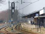 Gleis 2 und 3 station Vlaardingen Centrum 16-03-2017.