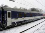 PKP WLAB Schlafwagen Nummer 61 51 70-90 008-3 in Arnhem, Niederlande am 02-12-2010.