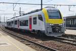 NMBS Desiro 08 163 treft in Antwerpen-Berchem ein am 3 September 2016.