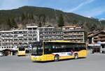 (285'361) - GrindelwaldBus, Grinbdelwald - Nr. 20/BE 349'361 - MAN/G�ppel am 13. M�rz 2026 beim Bahnhof Grindelwald