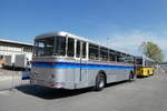 (286'102) - Borer, Neuhausen - SH 12'578 - Saurer/T�scher (ex Sch�ttler, D-K�ln; ex Braun, D-M�nster; ex Schmid, Hemishofen; ex Br�tsch, B�ttenhard; ex ASS Schleitheim Nr. 8) am 11. April 2026 in Schaffhausen, Regionalbusgarage VBSH 