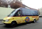 Kleinbus MB 616 CDI von Wiesinger Busreisen / sterreich am 9.1.2014 in Krems.