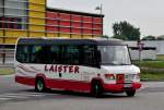 Kleinbus Mercedes 815 D von der Bustouristik Laister aus sterreich im Mai 2014 in Krems.