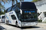 Scania Bravo I von  COMAS  steht am Airport Palma /Mallorca im Juni 2016