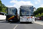 Bova Futura und Mercedes-Benz Tourismo von August Fuhrmann GmbH, Helmstedt, Niedersachsen bei der Bus Demo in Berlin am 17.06.2020.