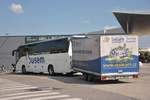 IVECO Irisbus Magelys mit Radanhnger von Busem Reisen aus der CZ im Mai 2019 in Krems.