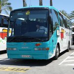 MAN Irizar/500885/man-von-transunion-steht-am-airport MAN von 'TRANSUNION' steht am Airport Palma /Mallorca im Juni 2016
