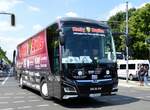 MAN Lion's Coach von Fanbus Leipzig GmbH & Co KG aus Leipzig, Sachsen, bei der Bus Demo in Berlin am 17.06.2020.