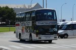 MAN Doppelstockbus von  TRANSUNION  unterwegs am Airport Palma /Mallorca im Juni 2016