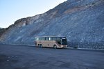 Marcopolo Mercedes Linienbus auf der Route Nr.1 in der Baja California Sur in Mexico gesehen,März 2016