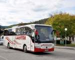 Mercedes-Benz Tourismo/343105/mercedes-benz-tourismo-von-laister-busreisen MERCEDES BENZ TOURISMO von LAISTER Busreisen aus sterreich im September 2013 in Krems gesehen.