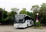 Mercedes Benz Tourismo von Jovic Bus aus Serbien am 19.Mai 2014 in Krems gesehen.