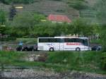Mercedes Tourismo von Holenstein Reisen aus der Schweiz am 14.5.2015 in der Nähe von Krems gesehen.