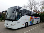 Mercedes Tourismo von Burgmayr Reisen aus der BRD in Krems gesehen.
