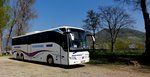 Mercedes Tourismo von Bergkvarabuss Scandorama aus Schweden in Drnstein/Wachau/Niedersterreich gesehen.