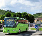 Mercedes Tourismo von Horvath Busz aus Ungarn in Krems gesehen.