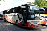 Mercedes-Benz Tourismo von Reisebüro Wissmüller aus Michelstadt, Hessen Bus 1 ERB-CR 775 bei der Bus Demo in Berlin am 17.06.2020.