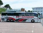 Mercedes Tourismo von Vogt's Reisen aus Deutschland im Stadthafen Sassnitz.