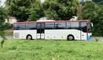Ein MB Tourismo RH der 2. Generation, in der 12,96m Version und als Schaltwagen. Abgestellt in der th�ringischen Rh�n, Dermbach. Das Fahrzeug geh�rt zum Verkehrsunternehmen Wartburgmobil und ist das einzige seiner Art des VUW. 