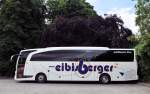 MERCEDES BENZ TRAVEGO von EIBISBERGER Reisen am 5.7.2013 in Krems an der Donau.