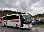 Mercedes Benz Travego von Schinewitz Reisen aus sterreich am 13.Mai 2014 in Krems gesehen.