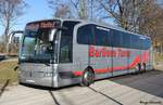 Barileva Turist aus Pristina / Kosovo ~ Wagen 015 ~ 651-KS-202 ~ ex. Mundstock, Vechelde ~ Mercedes Benz Travego RHD-L ~ 27.02.2019 in Echterdingen