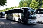 Mercedes-Benz Travego von Burkhardt Reisen aus Berlin bei der Bus Demo in Berlin am 17.06.2020.