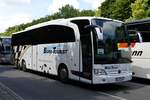 Mercedes-Benz Travego von Erich Schulze GmbH & Co KG aus Burg, Sachsen-Anhalt bei der Bus Demo in Berlin am 17.06.2020.