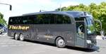 Mercedes-Benz Travego von Fischer Omnibusreisen GmbH & Co KG aus Weilheim/Teck B-W bei der Bus Demo in Berlin am 17.06.2020.