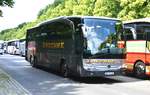 Mercedes-Benz Travego von Omnibus- und Reiseverkehr Laschke GmbH aus Euskirchen, Nordrhein-Westfalen bei der Bus Demo in Berlin am 17.06.2020.