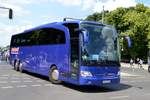 Mercedes-Benz Travego von Satra Eberhardt GmbH aus Kesselsdorf Sachsen bei der Bus Demo in Berlin am 17.06.2020.