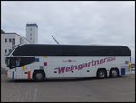 Neoplan Cityliner von Weingartner aus Deutschland im Stadthafen Sassnitz.