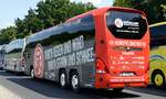 Neoplan Cityliner von Bröskamp International aus Harsewinkel, NRW bei der Bus Demo in Berlin am 17.06.2020.