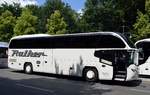 Neoplan Cityliner von Rather Reisen GmbH & Co KG aus Leverkusen, Nordrhein-Westfalen bei der Bus Demo in Berlin am 17.06.2020.