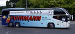 Neoplan Cityliner von Reisedienst E.J. Fuhrmann aus Rennau, Niedersachsen, bei der Bus Demo in Berlin am 17.06.2020.