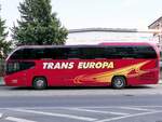 Neoplan Cityliner von Trans Europa aus Rumänien in Neubrandenburg.