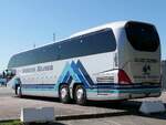 Neoplan Cityliner von S�rens Rejser aus D�nemark im Stadthafen Sassnitz.