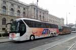 Neoplan Tourliner von der ATI Touristik aus Kroatien am 15.11.2014 in Wien gesehen.