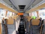 Sitzreihen im nagelneuen OTOKAR/MAN Reisebus vom Reisebro MAREK aus Niedersterreich,Krems,28.3.2013.