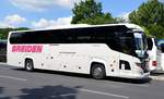 Scania Touring von Breiden Touristik e.K. aus Heiligenhaus Nordrhein-Westfalen bei der Bus Demo in Berlin am 17.06.2020.