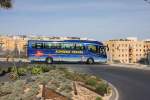 Ein Scania Irizar Galaxy Reisebus ist am 12.5.2014 nahe Sliema auf Malta unterwegs.