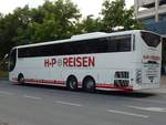 Scania OmniExpress von H-P Reisen aus Deutschland (ex Postbus/D) in Neubrandenburg.