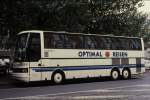 Setra 215 HDH der des Reiseunternehmen Optimal aufgenommen  in Bremen am 14.8.1990.