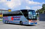 Setra 400er-Serie/329554/setra-416-hdh-von-madsen-bustouristikdaenemark SETRA 416 HDH von MADSEN Bustouristik/Dnemark im August 2013 in Krems.