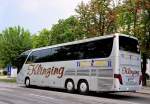 Setra 416 HDH von Klinzing Reisen aus Deutschland am 18.Juli 2014 in Krems gesehen.
